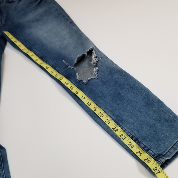 Free People high waist Busted knee skinny jeans - Picture 9 of 13